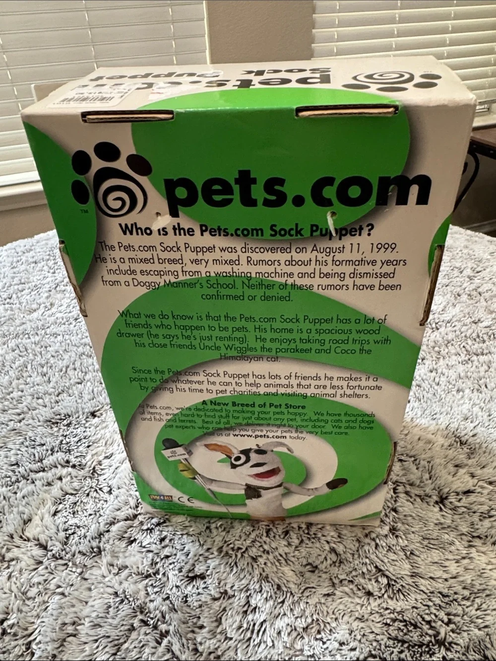 Vintage Pets.Com Sock Puppet Interview Dog Collectible NIB Tags Plush Rare 90’s